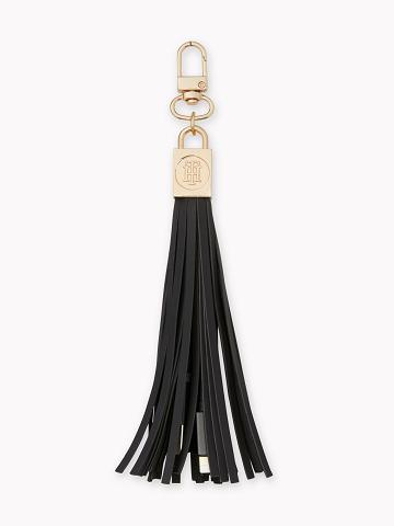 Női Tommy Hilfiger USB Tassel Technology Fekete | HU 701FDN